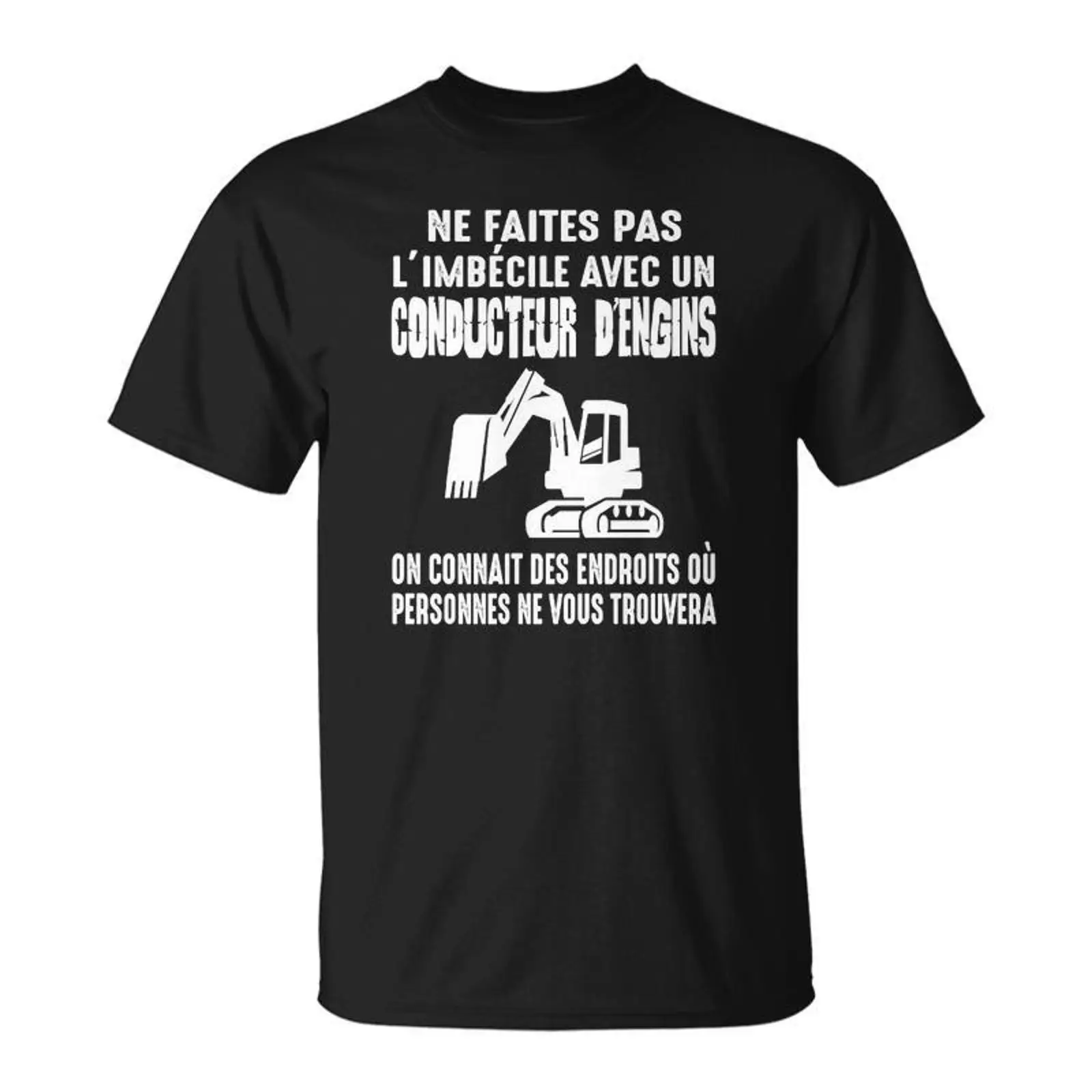 Heavy Equipment Washing - 重機オペレーターTシャツ ダークユーモア 愚か者にならないで Cadeauxyz ヴィンテージ ウォッシュド