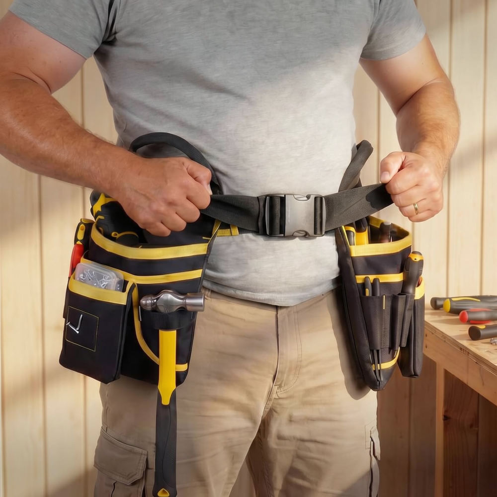 多機能ツール用ウエストポーチ、丈夫なオックスフォード生地製、 - Heavy Equipment Electrician のレビューと価格