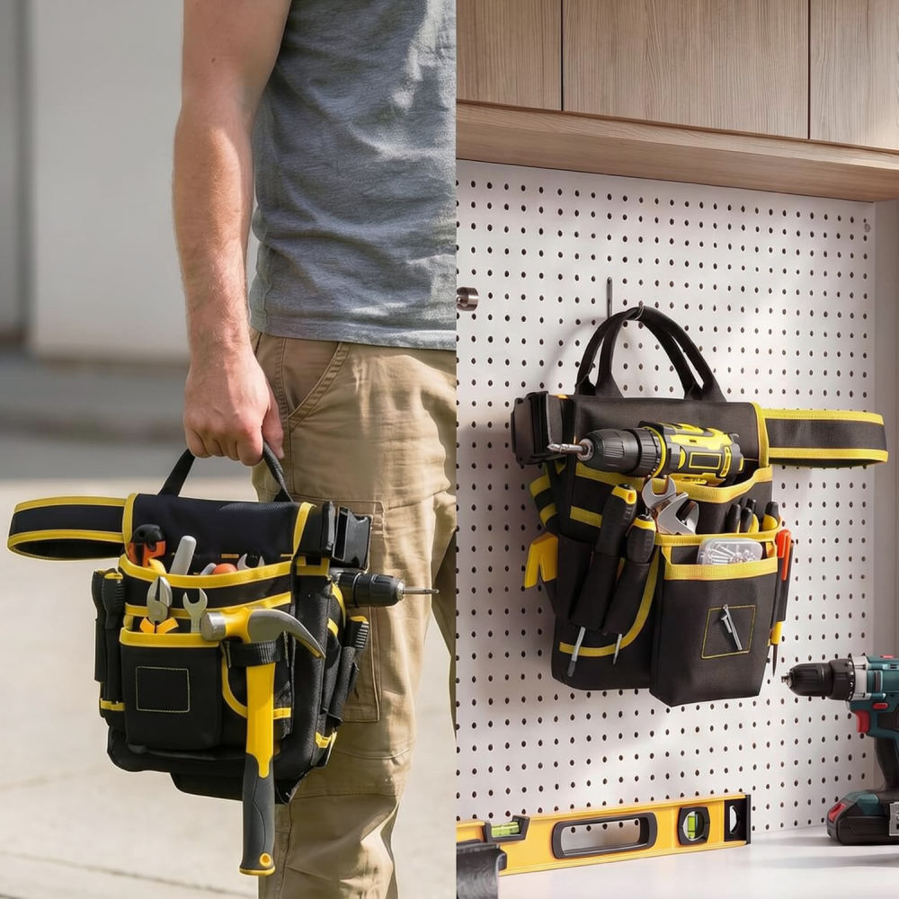 頑丈なツールオーガナイザーポーチ、オックスフォード生地製、電 - Heavy Equipment Electrician のレビューと価格